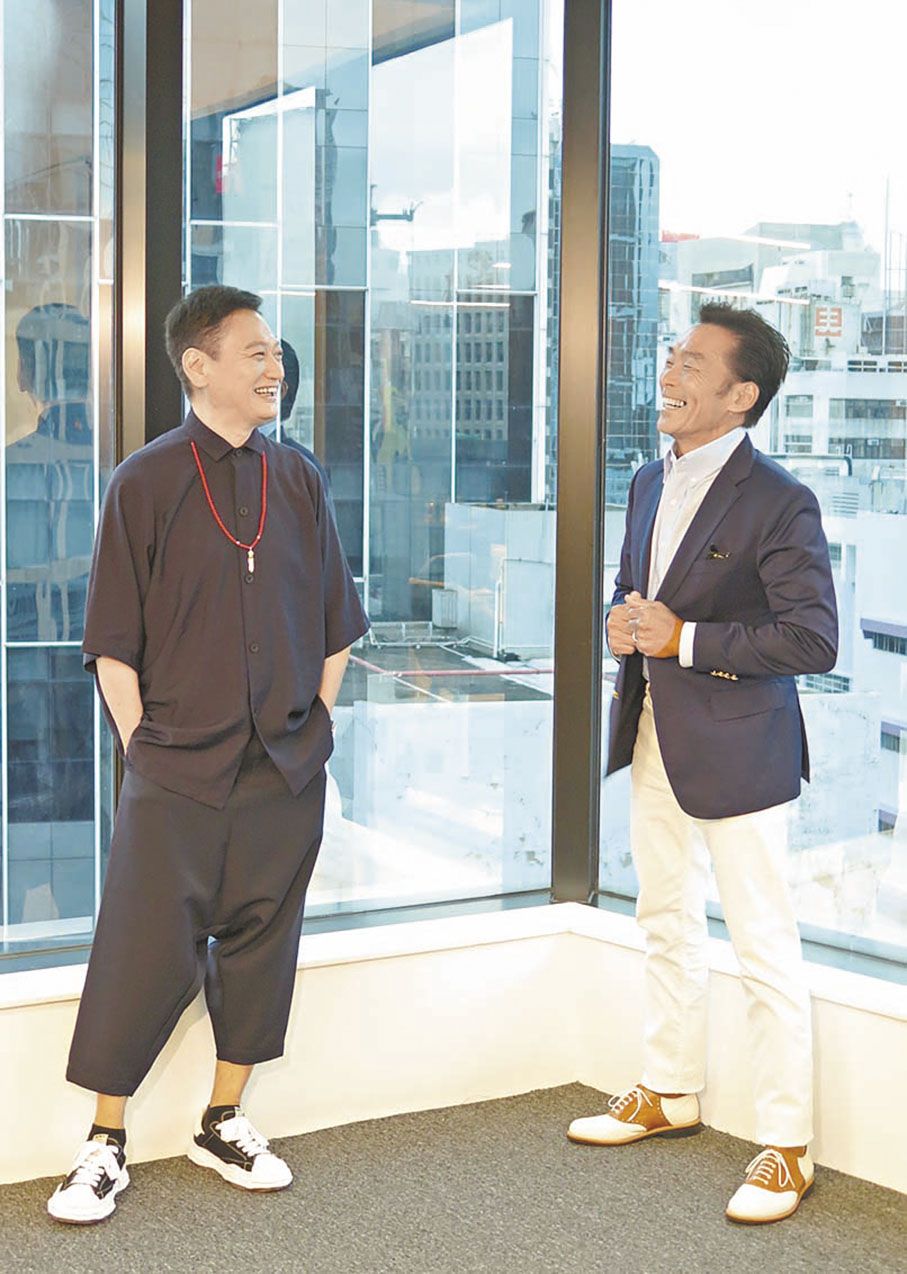 ◆陶大宇和鄭浩南重聚，開心話當年。