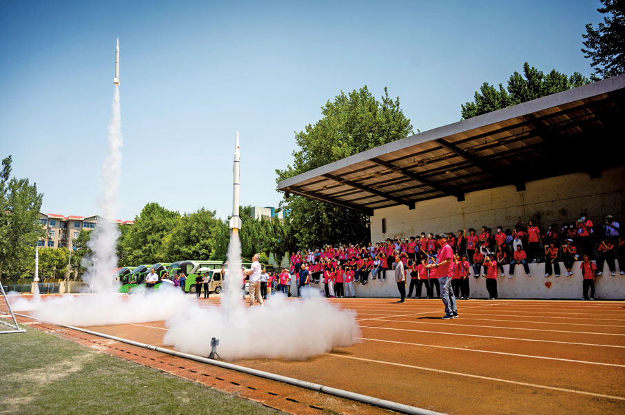 ◆圖為第七屆北京、西安航天科技考察團啟動禮現場。