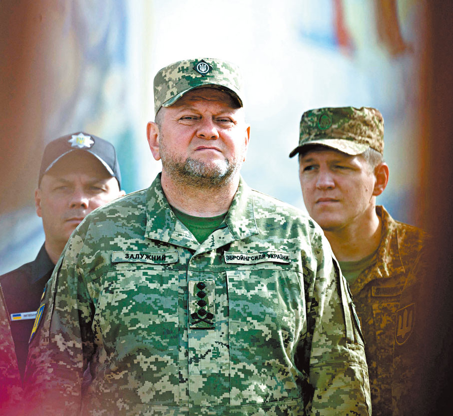 ◆傳扎盧日內（中）硬推炸北溪計劃。 法新社