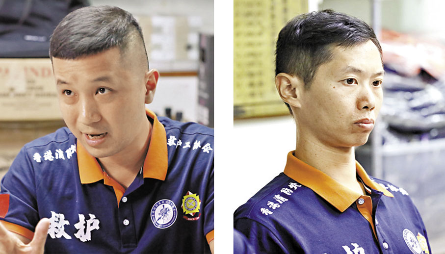 ◆左圖：王俊文、右圖：洪嘉良　香港文匯報記者萬霜靈  攝