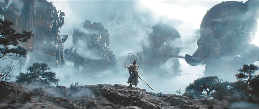 ◆  遊戲中玩家將扮演一位「天命人」，為了探尋昔日傳說的真相，踏上一條充滿危險與驚奇的西遊之路。香港文匯報深圳傳真