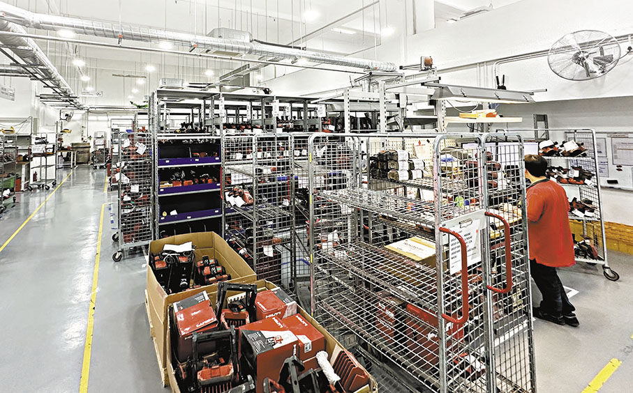 ◆喜利得工具維修廠房。  