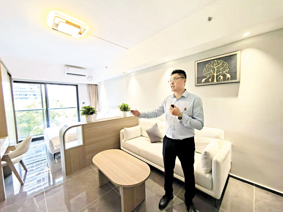 ◆「港青驛站」配套齊全，港青可實現拎包入住。香港文匯報記者李望賢 攝