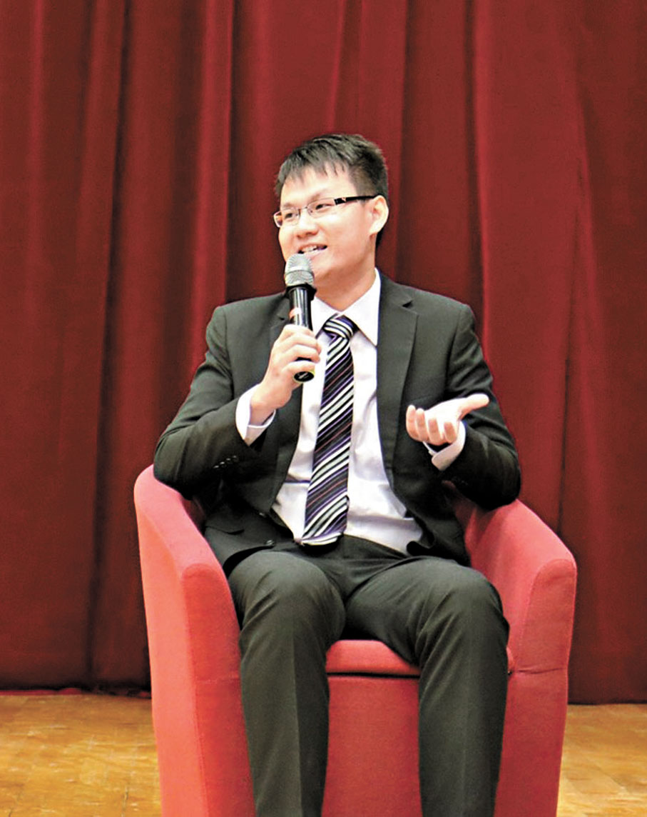 ◆港青梁耀輝北上創業，他表示，在前海辦公入住「港青驛站」交通十分便利。香港文匯報深圳傳真