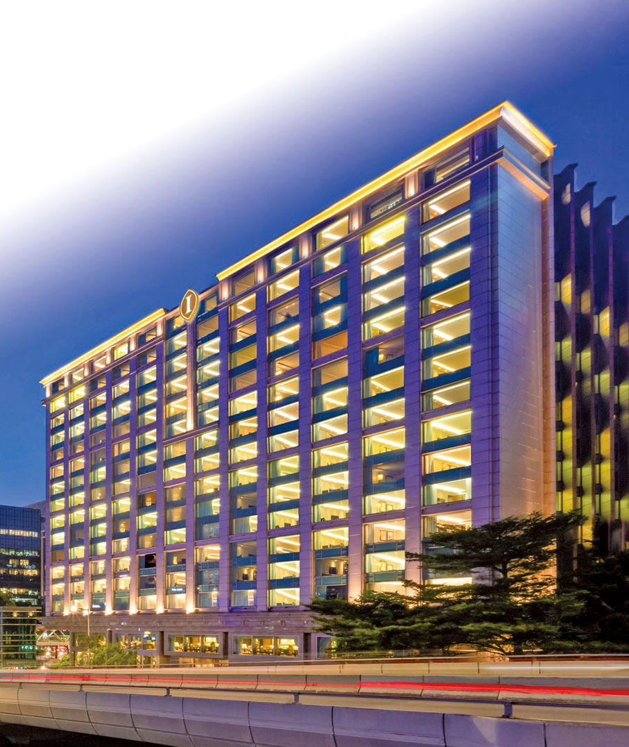 ◆海景嘉福洲際酒店外貌。