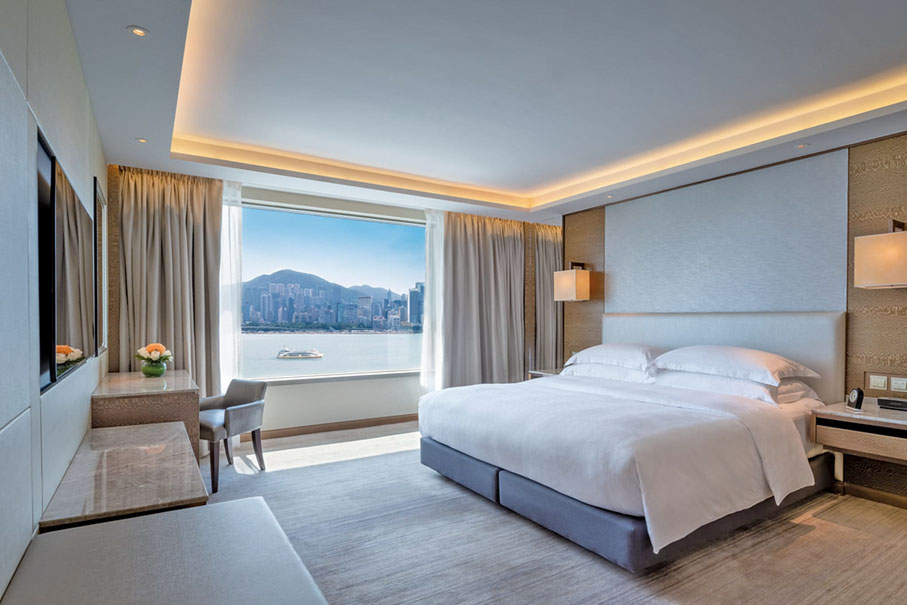 ◆訪港團入住的海景房。