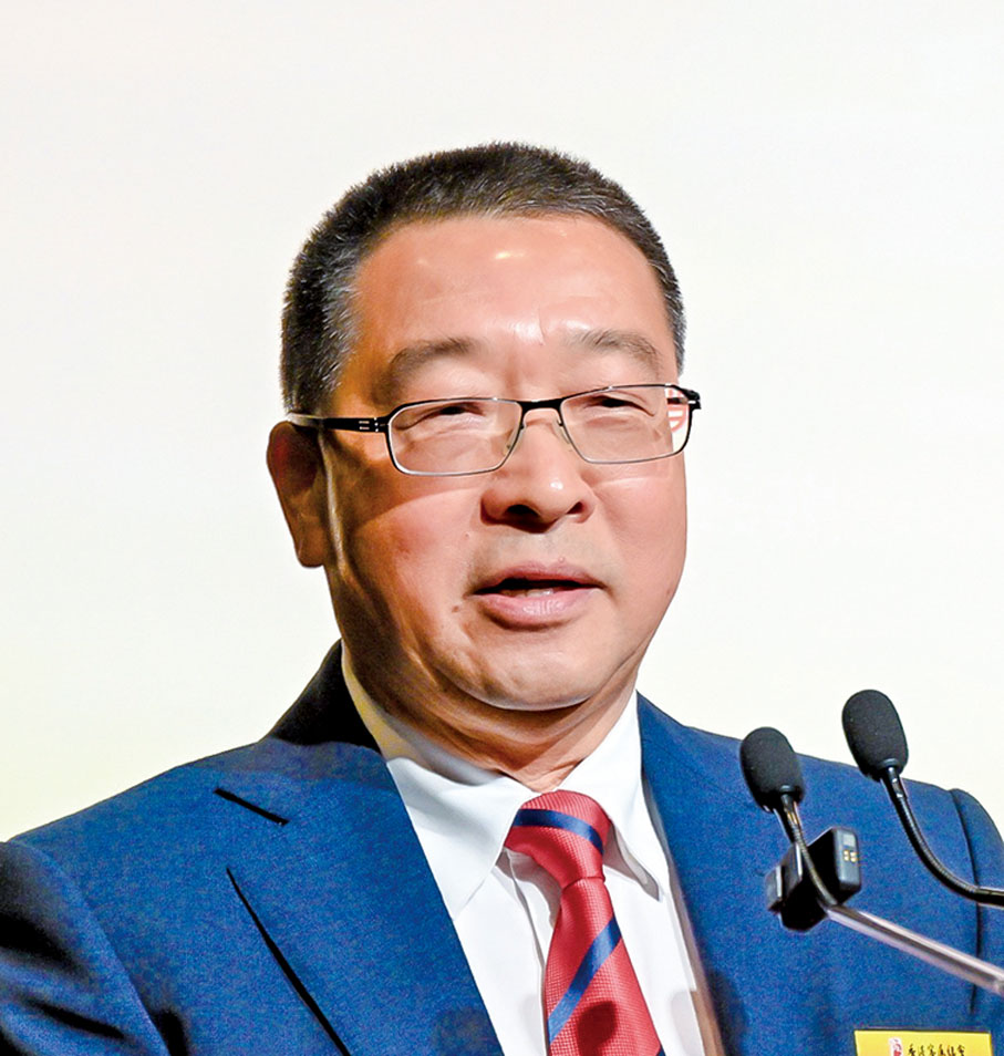 ◆吳惠權在典禮上致辭。