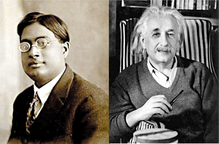 ◆ 玻色（左）與愛因斯坦（右） 資料圖片