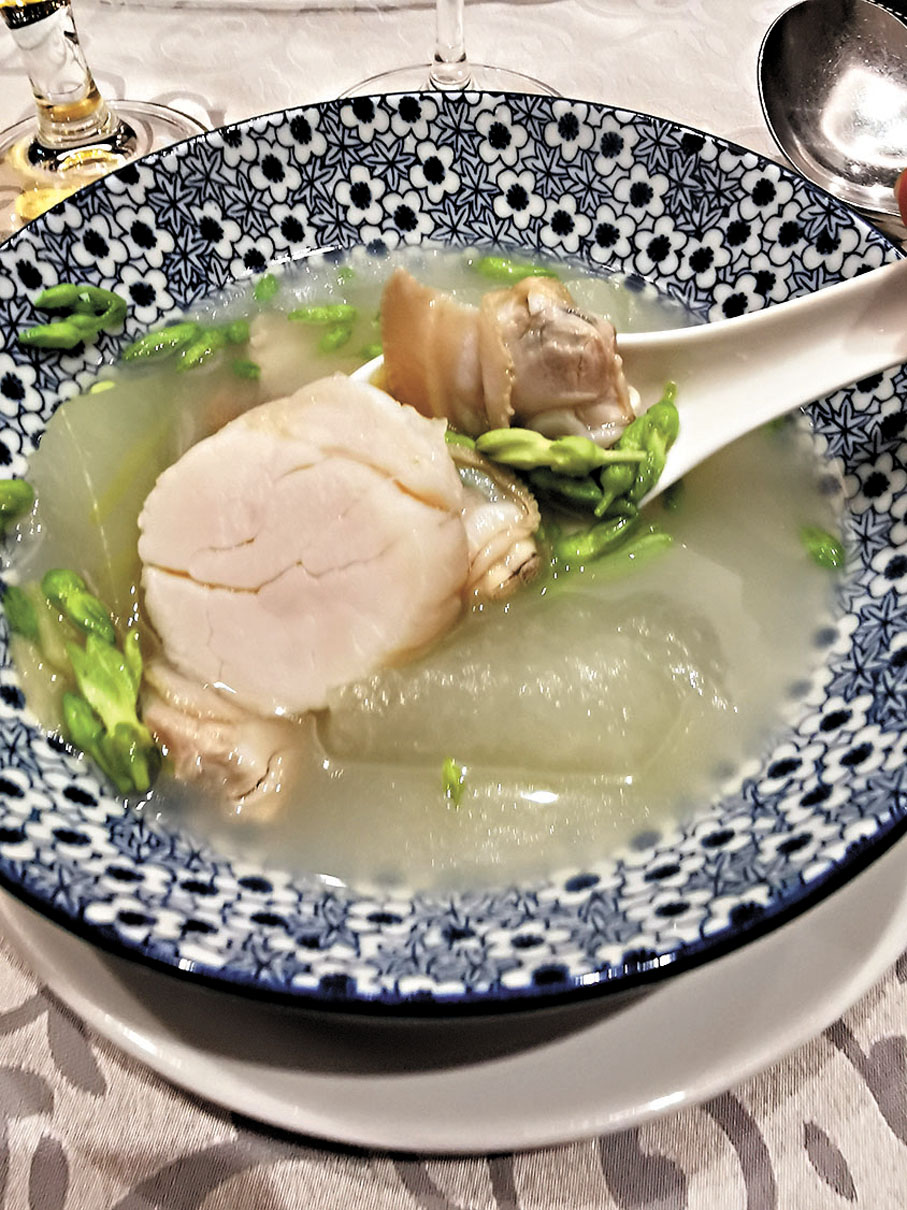 ◆夜香花鮮想冬瓜帆立貝湯