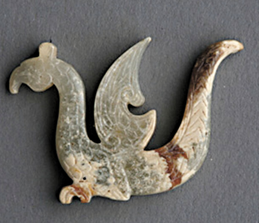 ◆青玉鳳形玉珮