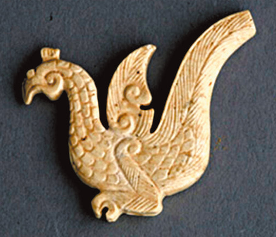 ◆白玉鳳形玉珮