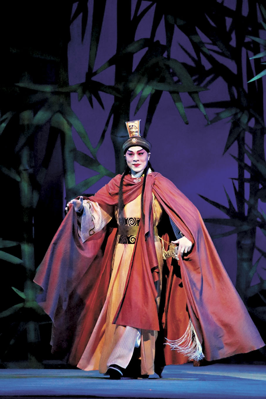 ◆文武生藍天佑演向沖，演繹文人雅士，俠客的風骨。