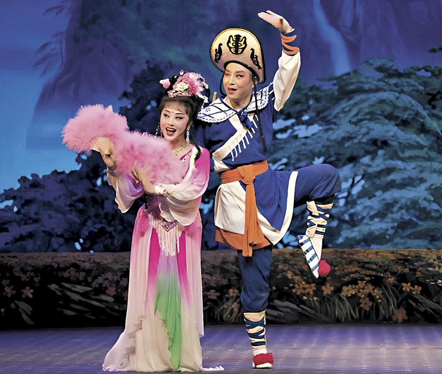 ◆湖南花鼓戲《劉海砍樵》劇照。 湖南省花鼓戲劇院供圖