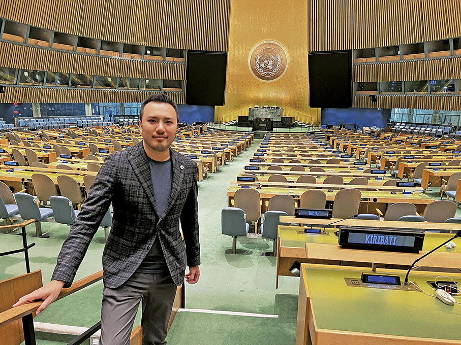 ◆2023年，子辰受邀参觀聯合國總部。