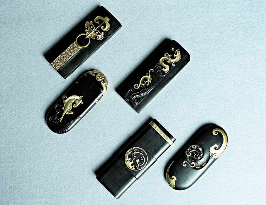 ●圖樣簡潔的徽墨更受現代人喜愛。受訪者供圖