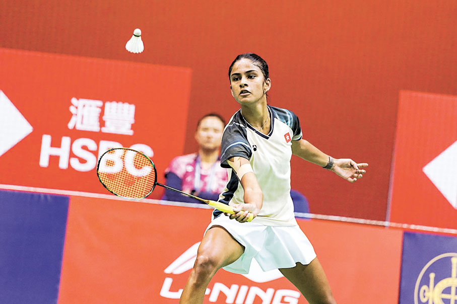 ●馬子雪在比賽中。