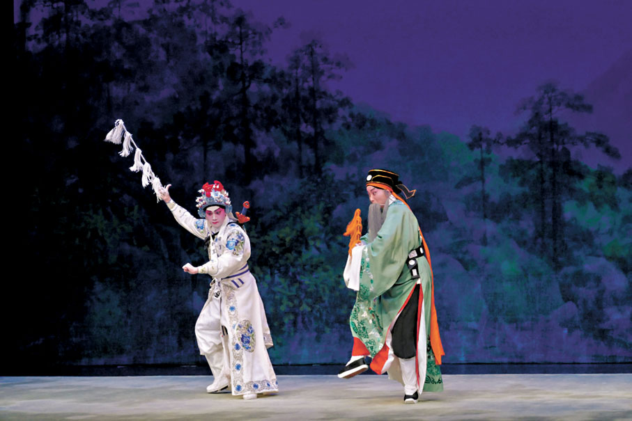 ●戲曲中的蕭何月下追韓信。 資料圖片