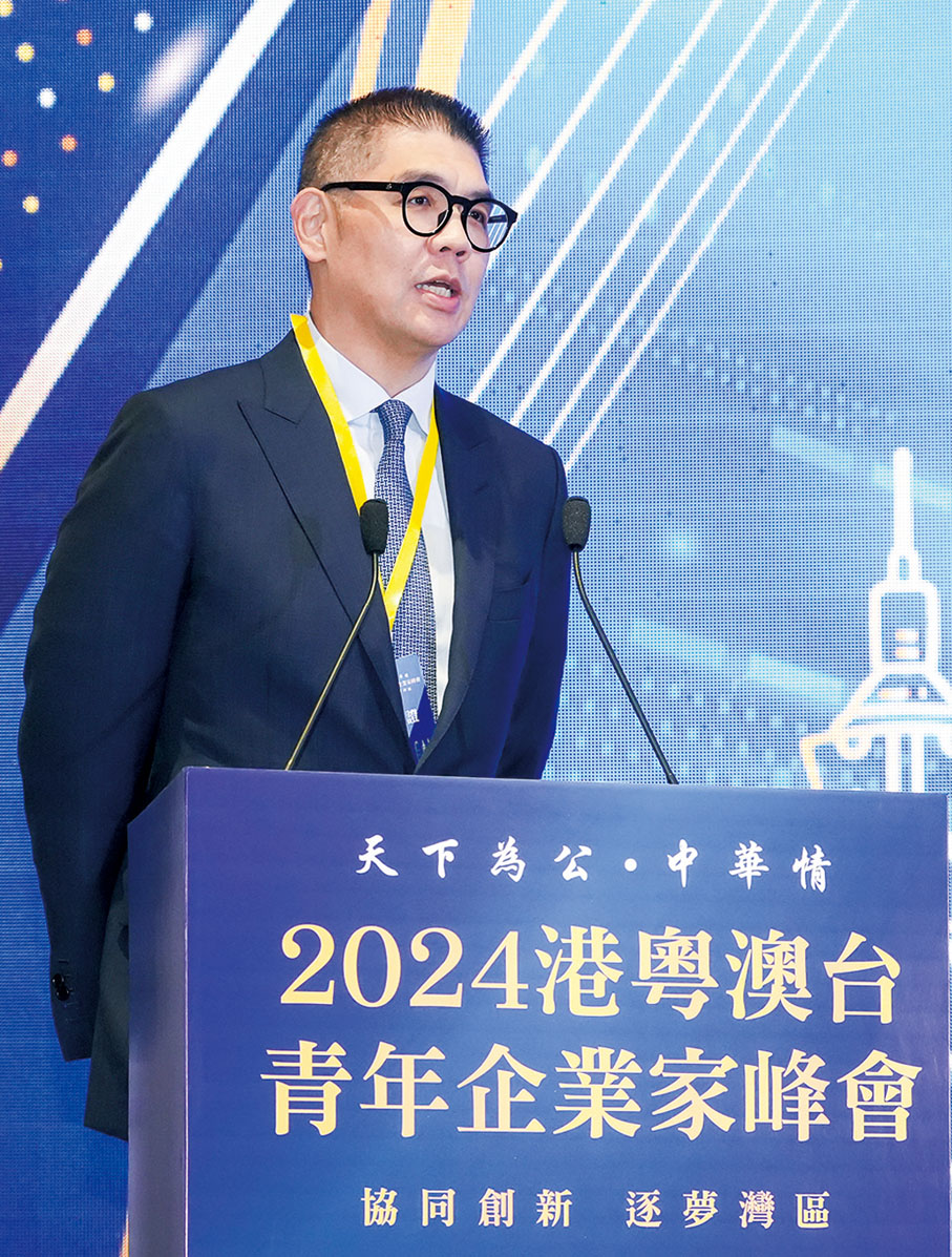 ●中國國民黨副主席連勝文致辭。