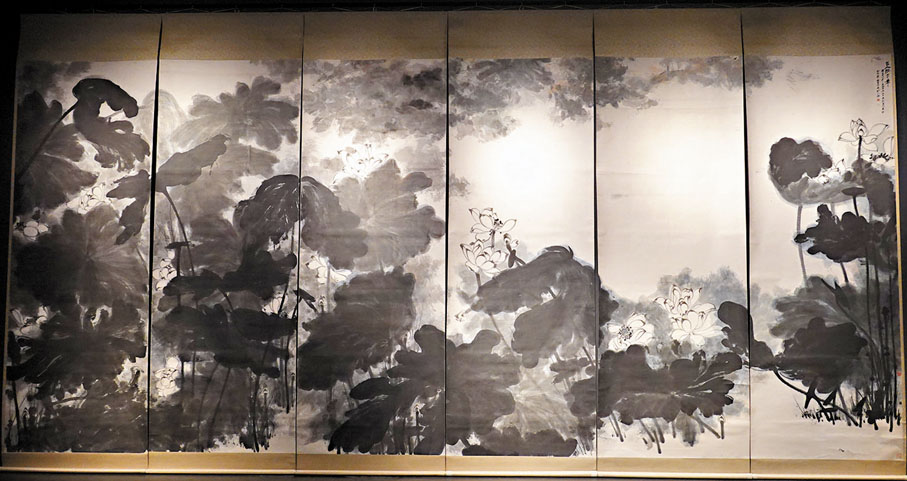 ●張大千《巨荷》是他尺幅最大的作品，並憑此進軍國際畫壇。