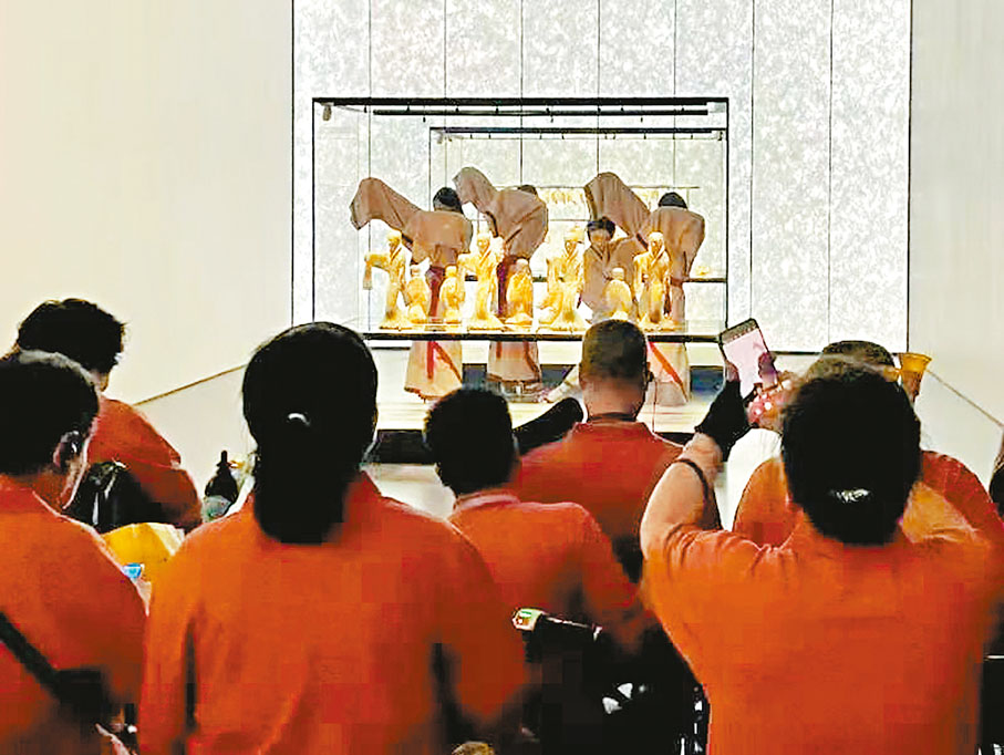 ●陝西歷史博物館吸引眾多遊客。 香港文匯報陝西傳真