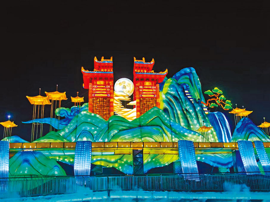 ●「綠水青山」燈組