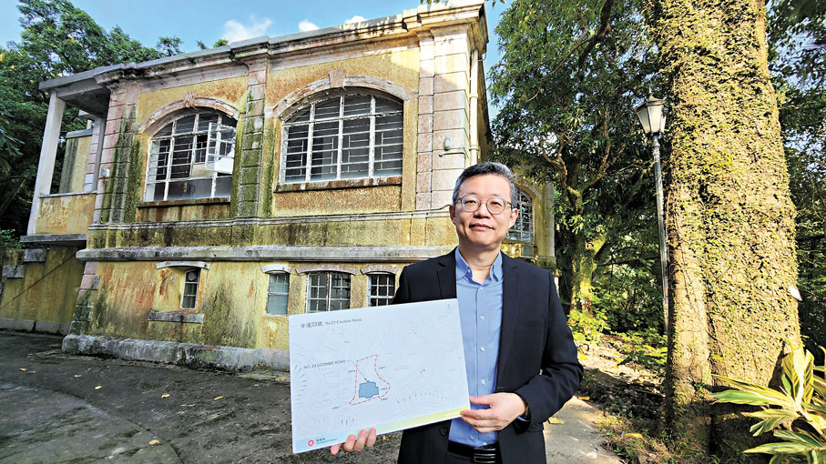 ●羅世柏指若能善用，環境恬靜會成為活化優勢。香港文匯報記者吳健怡 攝