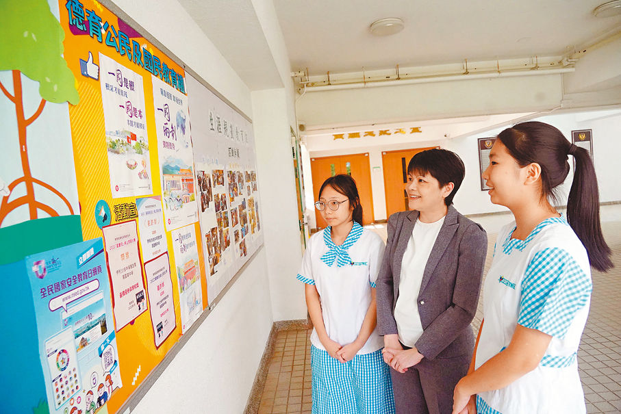 ●左起：陳安祺、温穎思、吳欣怡。 香港文匯報記者曾興偉 攝