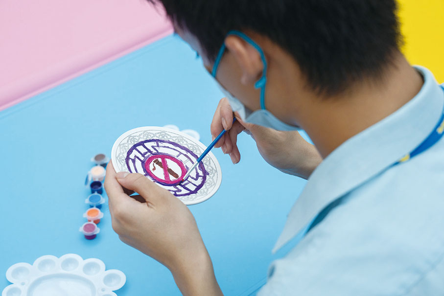 ●現場透過攤位遊戲提升參加者對煙草禍害的認識。