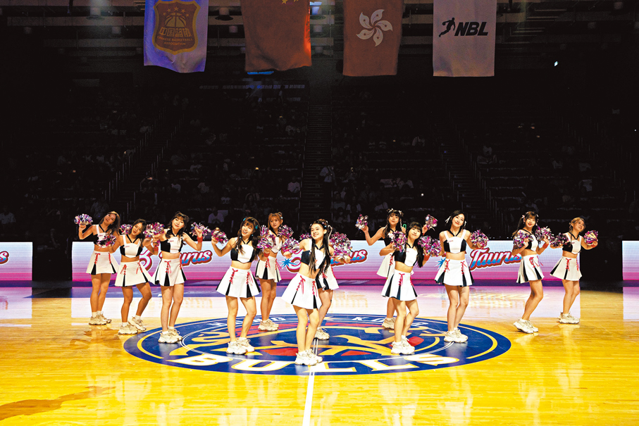 ●現場應援十分考驗啦啦隊的應變能力。  「金牛女孩Taurus」經理人供圖