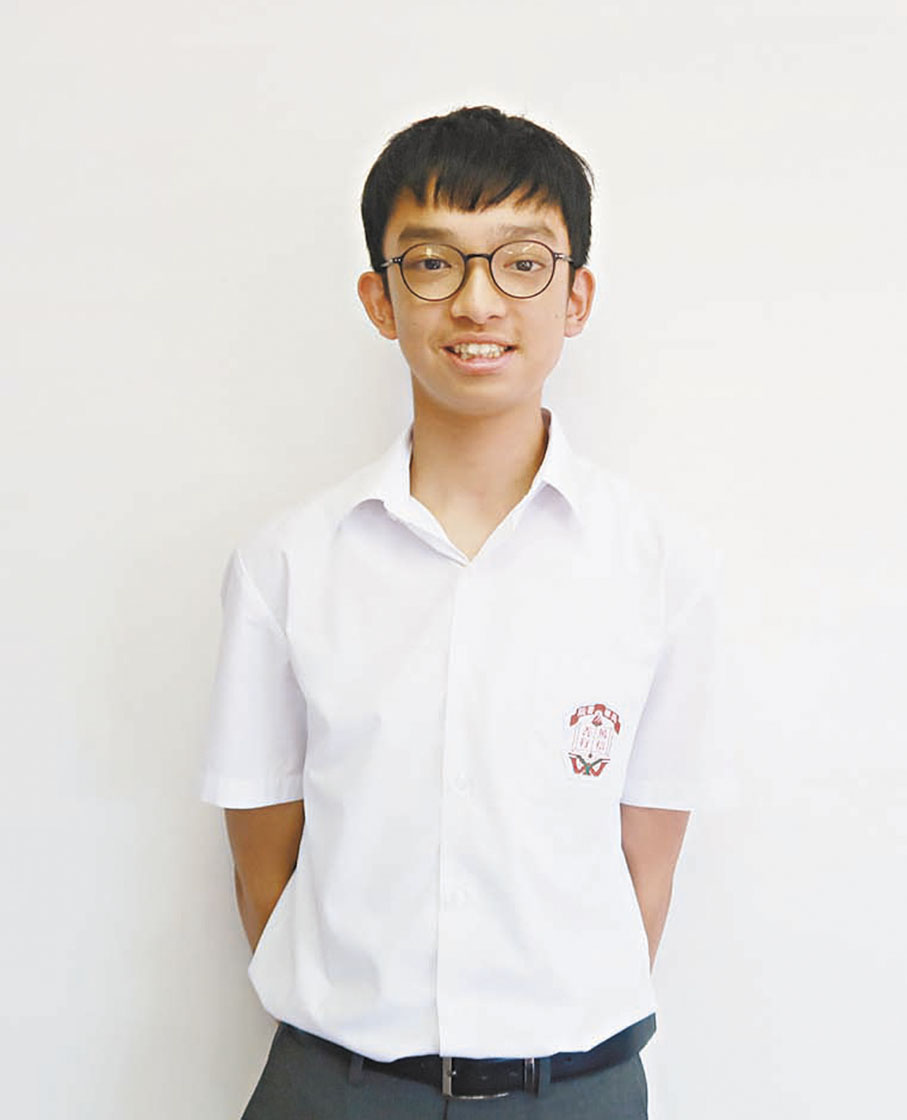 ●梁均溢冀望未來可以去清華大學讀書。 陳藝  攝