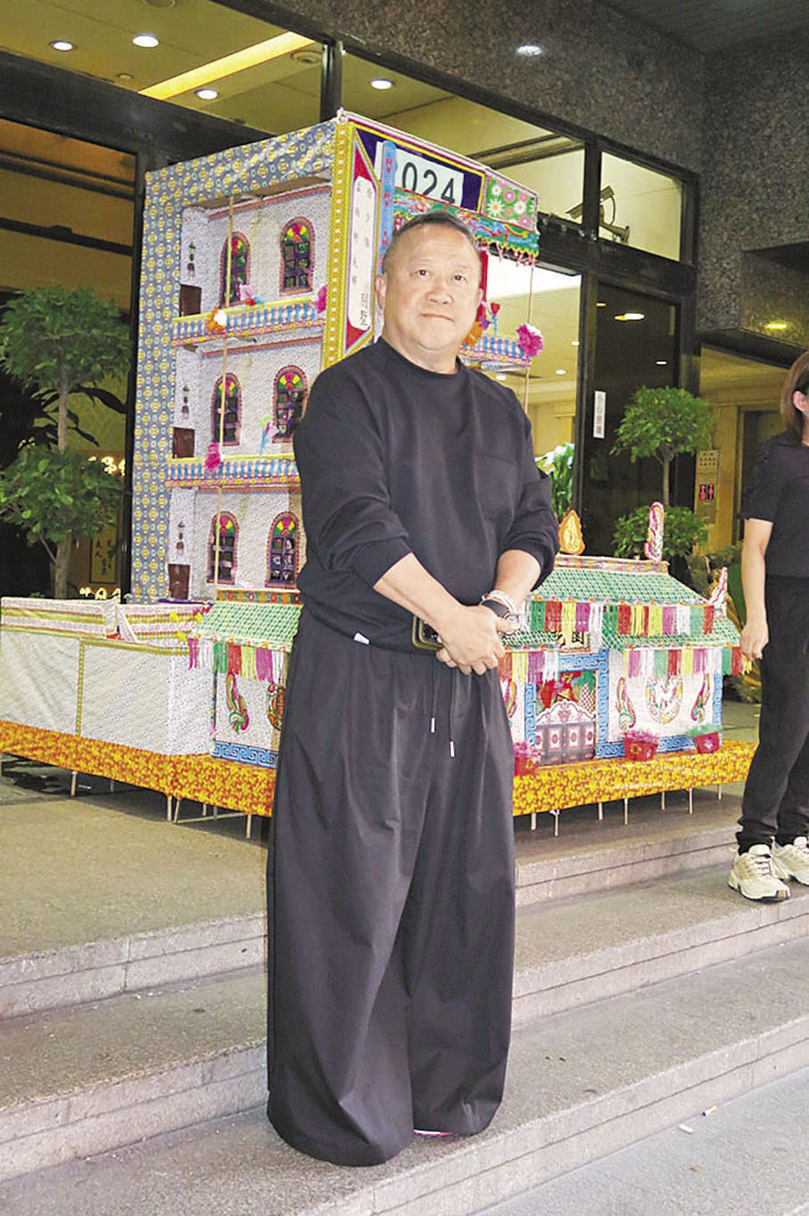 ●曾志偉到場致祭。