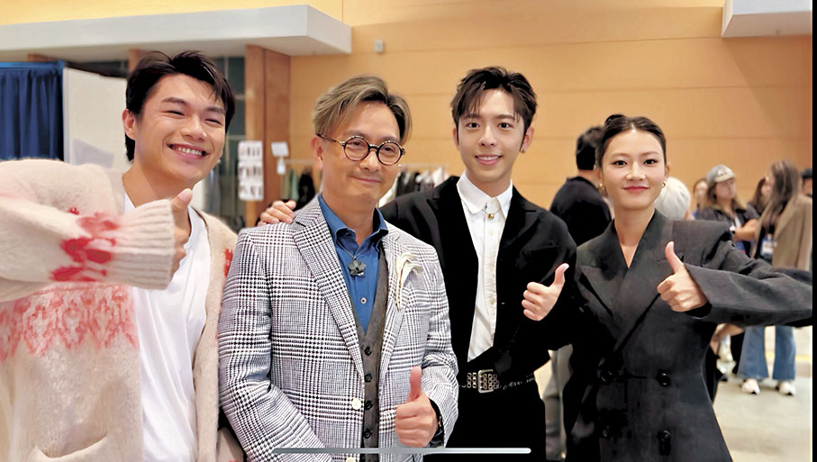 ●謝君豪讚呂爵安演技有進步。