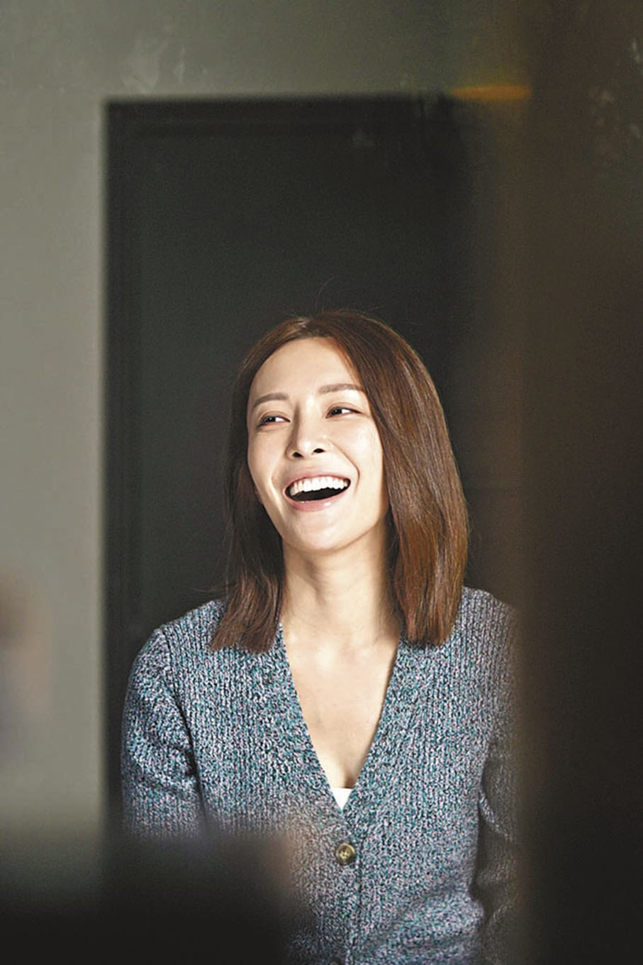 ●張曦雯素顏家居Look皮膚勁靚。