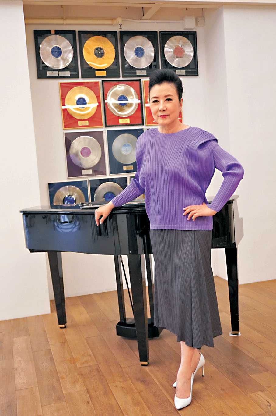 ●汪明荃落力為新歌宣傳，笑言猶如重溫做新人的感覺。