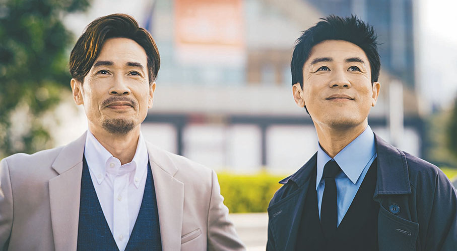 ●陳豪和譚俊彥主演《企業強人》。