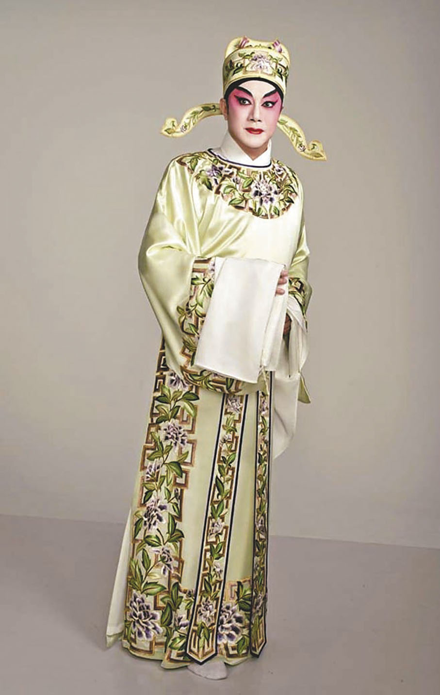 ●陳培甡抱持演繹藝術心態和行動，比職業演員更努力演出粵劇。