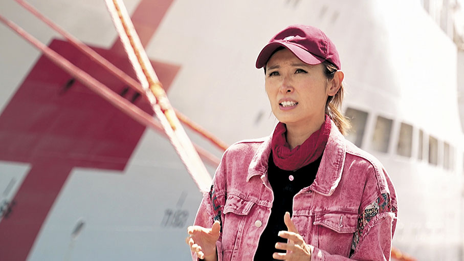 ●陳貝兒因中國醫生為當地居民帶來了治療的希望而感動。