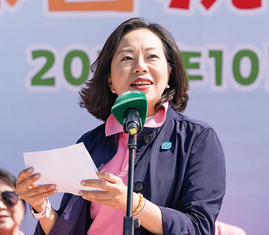 ●麥美娟致辭。