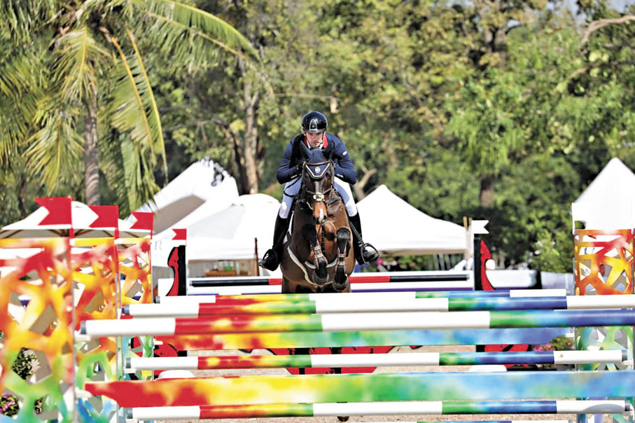 ●林立信取得佳績。  中國香港馬術總會圖片