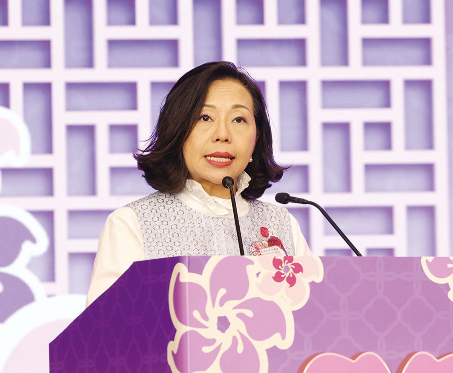 ●麥美娟致辭。