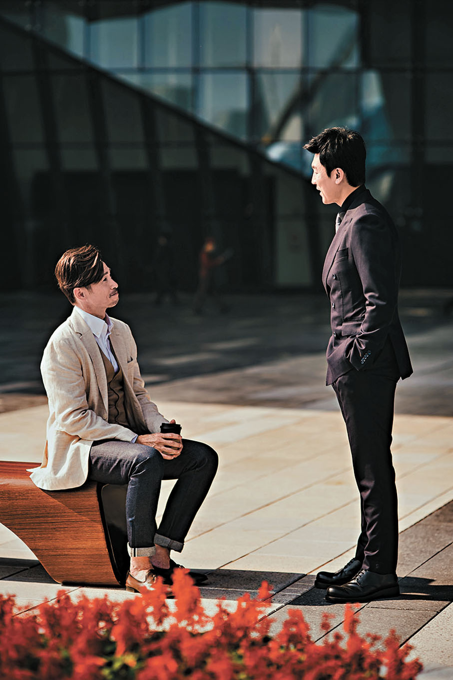 ●譚俊彥與陳豪戲裏戲外均有共同話題。