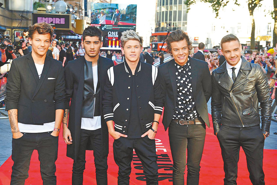 ●Liam Payne(右一)所屬組合One Direction紅極一時。 美聯社
