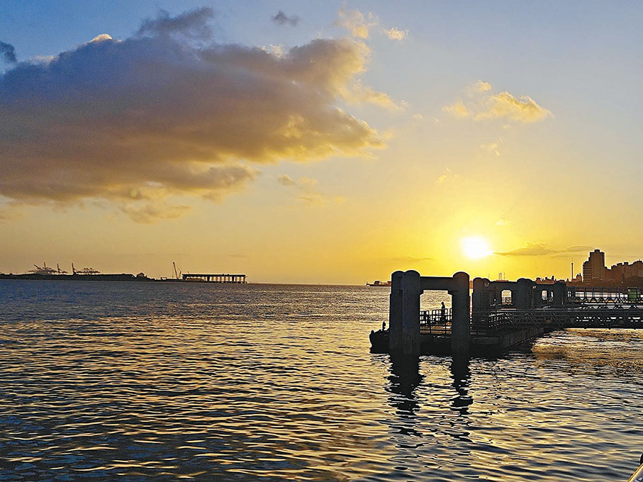 ●淡水夕陽景色 攝：雨文