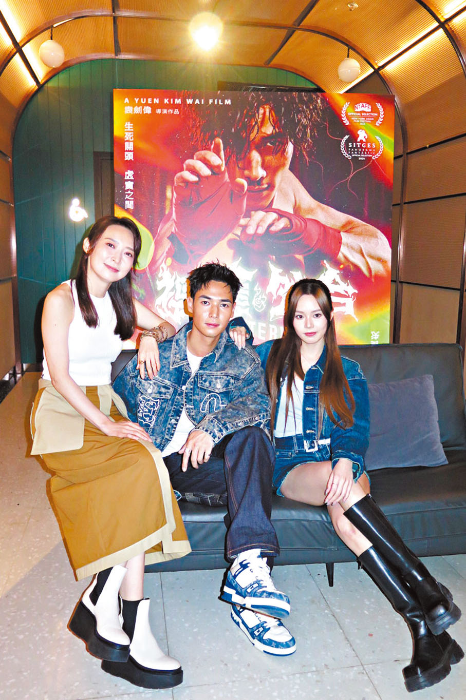 ●（左起）周家怡、楊天宇與馬思惠分享電影幕後故事。