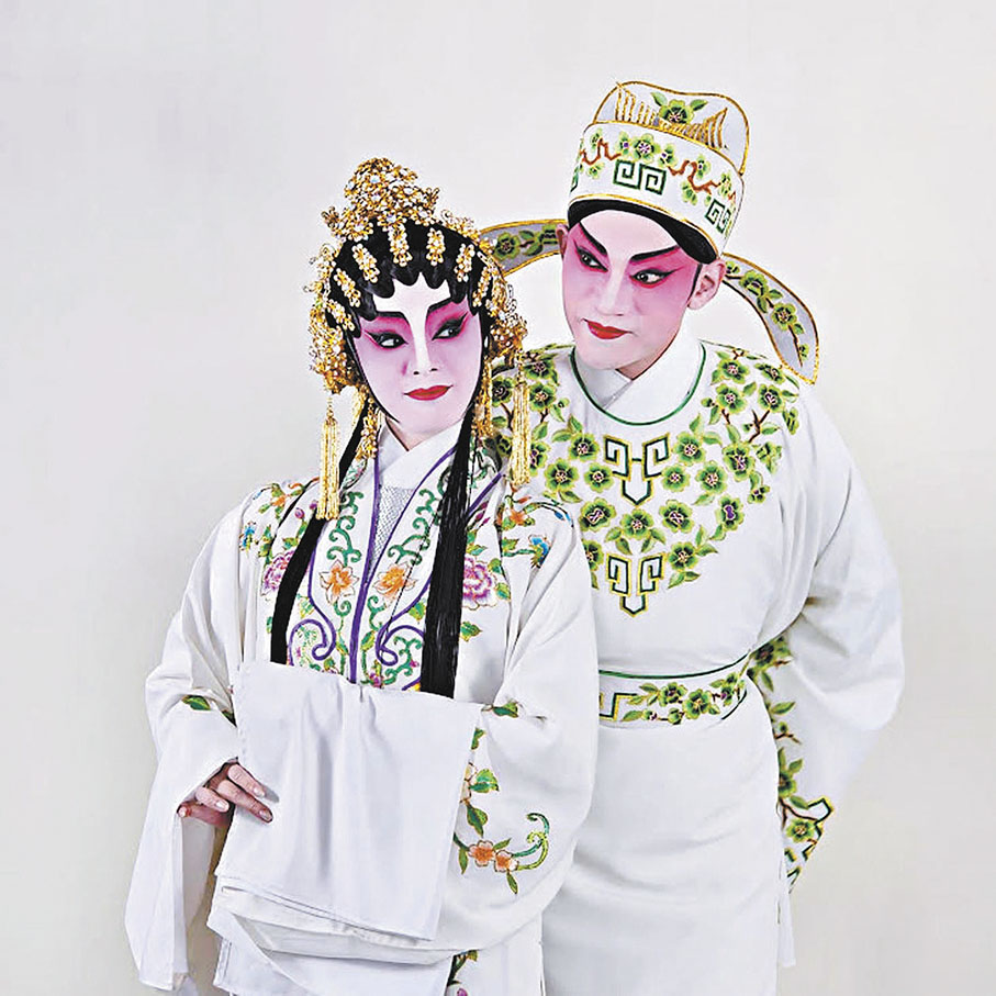 ●譚穎倫與曉瑜演《獅吼記》，分飾陳季常和柳玉娥。