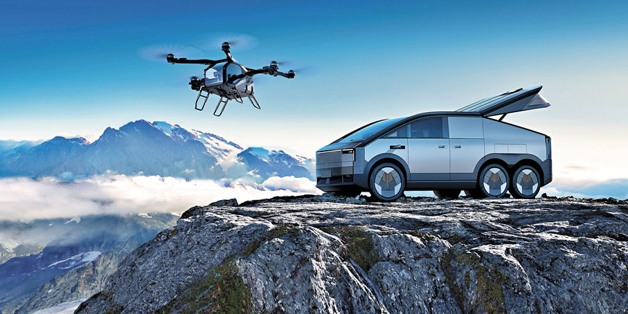 ●小鵬匯天飛行汽車「陸地航母」。香港文匯報廣州傳真