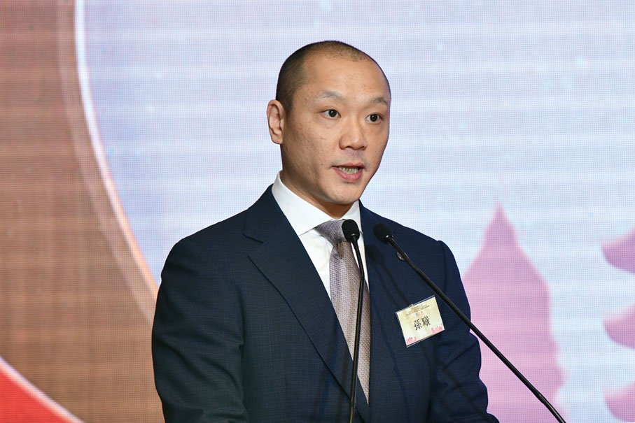 ●孫曦發表致辭。