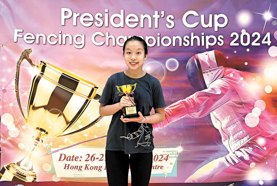 ●李懿穎取得銀牌。  香港文匯報記者張發兒  攝