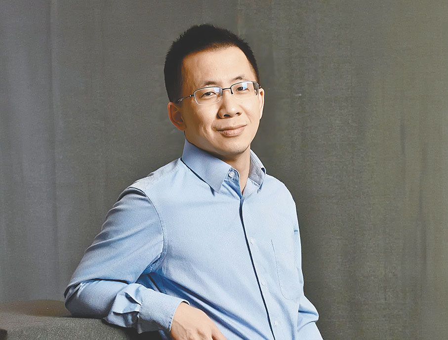 ●字節跳動引領短視頻時代，41歲的張一鳴身家大漲。