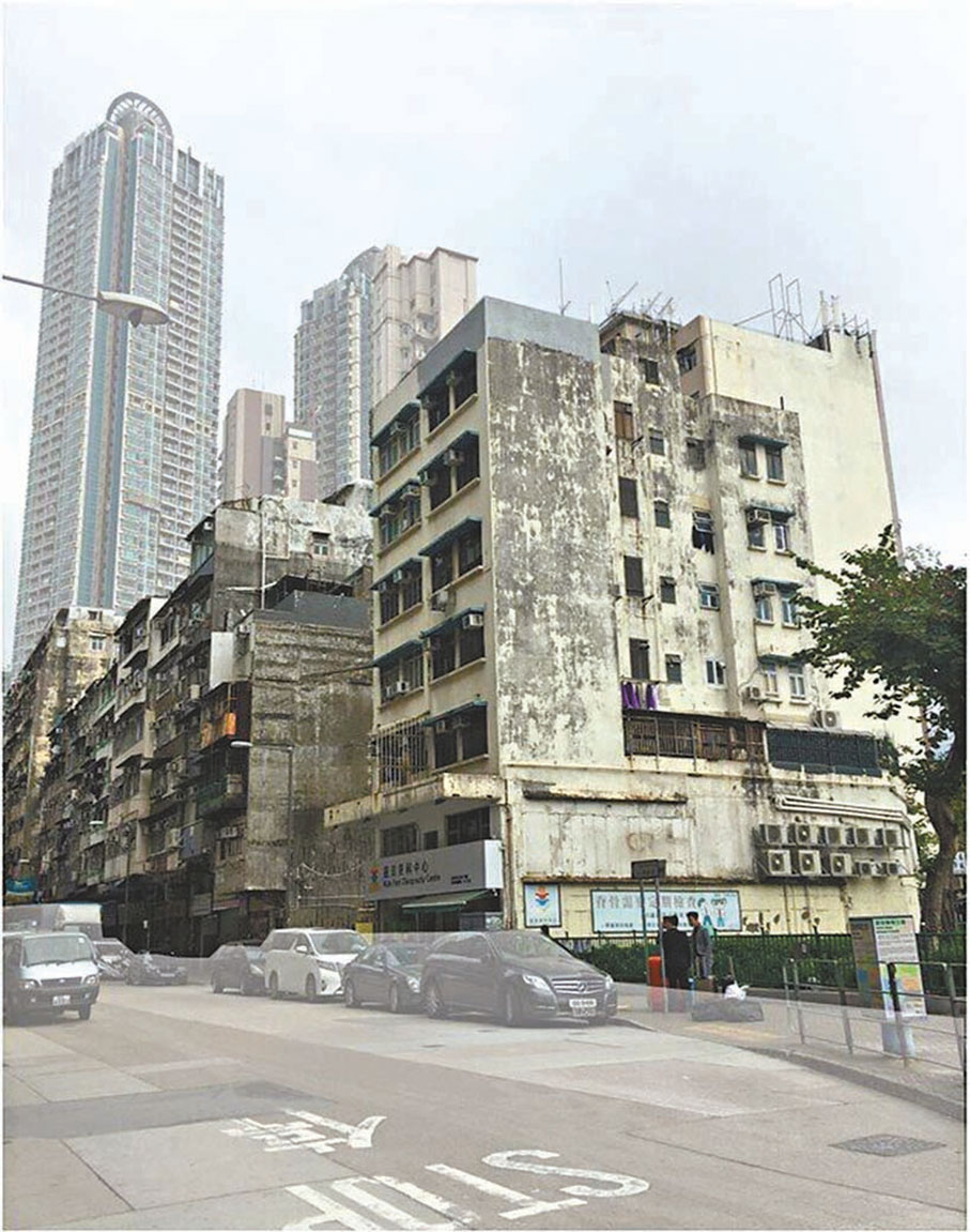 ●市建局公布收回啟德道／沙浦道發展計劃招標項目。圖為項目舊貌。 市建局官網圖片